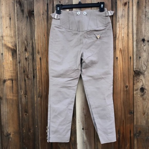 Karen Millen England Sail Pants High Waist Button - Picture 4 of 6